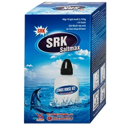 Bộ rửa xoang mũi SRK Saltmax (1 bình + 10 gói) vệ sinh mũi, ngăn ngừa viêm mũi, viêm xoang