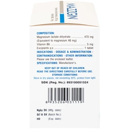 Thuốc Mazzgin DHG Pharma điều trị các trường hợp thiếu magnesi riêng biệt hay kết hợp (10 vỉ x 10 viên)
