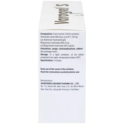 Thuốc Varogel Shinpoong Daewoo điều trị viêm loét dạ dày (20 gói x 10ml)