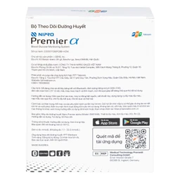 Máy đo đường huyết Nipro Premier Alpha hỗ trợ theo dõi, kiểm soát lượng đường trong máu