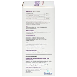 Siro bổ sung kẽm, hỗ trợ tăng sức đề kháng cho trẻ ZinC + Lysin Hatro (120ml)