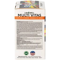 Viên uống bổ sung vitamin và khoáng chất cho cơ thể Multi Vitas Lab Well (60 viên)