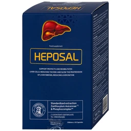 Viên uống hỗ trợ tăng cường chức năng gan, bảo vệ và phục hồi tế bào gan Heposal (3 vỉ x 10 viên)