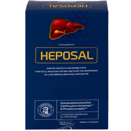 Viên uống hỗ trợ tăng cường chức năng gan, bảo vệ và phục hồi tế bào gan Heposal (3 vỉ x 10 viên)