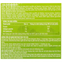 Nước Yến Sào Cao Cấp Nunest Detox Hạt Chia 5% Yến (6 chai x 185ml)