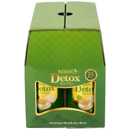 Nước Yến Sào Cao Cấp Nunest Detox Hạt Chia 5% Yến (6 chai x 185ml)