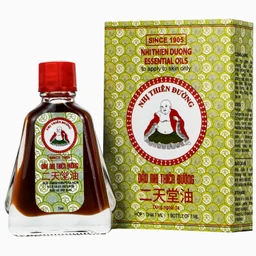 Dầu gió Nhị Thiên Đường 7ml (10 chai) dùng khi bị cảm mạo phong hàn, sổ mũi, chóng mặt, nhức đầu, say tàu xe