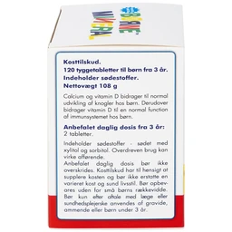 Viên nhai giúp tăng chiều cao, giảm nguy cơ còi xương cho trẻ em Borne Mineral New Nordic (120 viên)