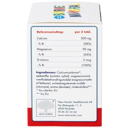 Viên nhai giúp tăng chiều cao, giảm nguy cơ còi xương cho trẻ em Borne Mineral New Nordic (120 viên)