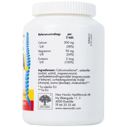 Viên nhai giúp tăng chiều cao, giảm nguy cơ còi xương cho trẻ em Borne Mineral New Nordic (120 viên)