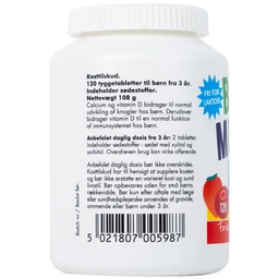 Viên nhai giúp tăng chiều cao, giảm nguy cơ còi xương cho trẻ em Borne Mineral New Nordic (120 viên)