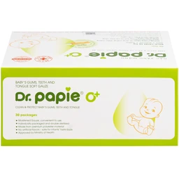 Gạc răng miệng Dr.Papie Starmed (30 gói) làm sạch và bảo vệ răng miệng cho bé