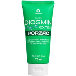 Gel bôi ngừa suy giãn tĩnh mạch, phù, nặng chân Diosmin Extra Porzac 75ml