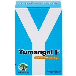 Hỗn dịch uống Yumangel F Yuhan kháng acid và cả thiện loét dạ dày - tá tràng (20 gói x 15ml) 