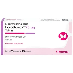Thuốc Levothyrox 75µg Merck điều trị bướu giáp đơn thuần lành tính (2 vỉ x 15 viên)