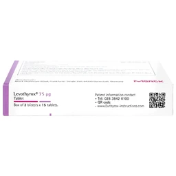 Thuốc Levothyrox 75µg Merck điều trị bướu giáp đơn thuần lành tính (2 vỉ x 15 viên)