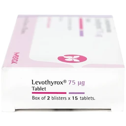 Thuốc Levothyrox 75µg Merck điều trị bướu giáp đơn thuần lành tính (2 vỉ x 15 viên)