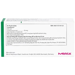 Thuốc Levothyrox 25µg Merck điều trị bướu giáp đơn thuần lành tính (2 vỉ x 15 viên)