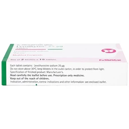 Thuốc Levothyrox 25µg Merck điều trị bướu giáp đơn thuần lành tính (2 vỉ x 15 viên)