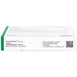 Thuốc Levothyrox 25µg Merck điều trị bướu giáp đơn thuần lành tính (2 vỉ x 15 viên)