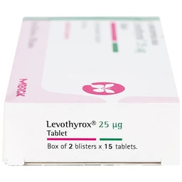 Thuốc Levothyrox 25µg Merck điều trị bướu giáp đơn thuần lành tính (2 vỉ x 15 viên)