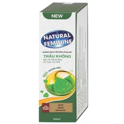 Dung dịch vệ sinh phụ nữ Natural Feminine Lá Trầu Không vệ sinh nhẹ nhàng, kháng khuẩn (100ml)