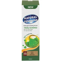 Dung dịch vệ sinh phụ nữ Natural Feminine Lá Trầu Không vệ sinh nhẹ nhàng, kháng khuẩn (100ml)