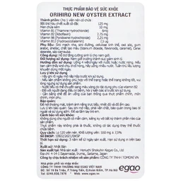 Viên uống tăng cường sinh lý cho nam giới Orihiro New Oyster Extract (120 viên)