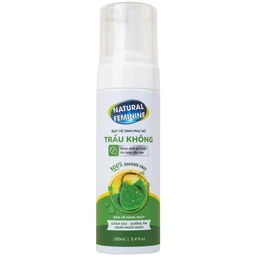 Dung dịch vệ sinh phụ nữ dạng bọt Natural Feminine Lá Trầu Không kháng khuẩn, vệ sinh nhẹ nhàng (160ml)