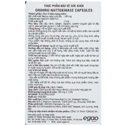 Viên uống hỗ trợ giảm nguy cơ huyết khối Orihiro Nattokinase (60 viên)