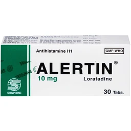 Thuốc Alertin 10mg Shinpoong Deawoo chỉ định trong trường hợp viêm mũi dị ứng, viêm kết mạc dị ứng (3 vỉ x 10 viên)