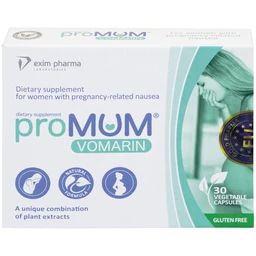 Viên uống hỗ trợ giảm buồn nôn cho phụ nữ mang thai, hỗ trợ tăng tiết sữa mẹ proMUM Vomarin (2 vỉ x 15 viên)