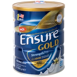 Sữa tăng cường sức khỏe khối cơ tăng miễn dịch Ensure Gold StrengthPro hương vani (800g)