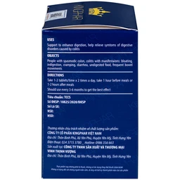 Viên uống hỗ trợ tăng cường tiêu hóa cho người viêm đại tràng Tràng Bát Vị-Codanbe Kingphar (60 viên)