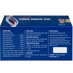Viên uống giúp giảm nguy cơ suy tĩnh mạch, tăng tính bền thành mạch Vững Mạch Chi Kingphar (6 vỉ x 10 viên)
