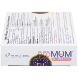 Viên uống bổ sung Acid folic, sắt cho phụ nữ mang thai và cho con bú proMUM New Live (2 vỉ x 15 viên)
