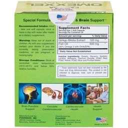 Viên uống hỗ trợ tăng cường tuần hoàn máu não Omexxel Ginkgo 120 (2 vỉ x 15 viên)