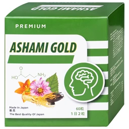 Viên hỗ trợ cải thiện tình trạng lo âu, cải thiện giấc ngủ Ashami Gold (60 viên)