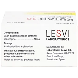 Thuốc Kutab 10 Levis điều trị tâm thần phân liệt, giai đoạn hưng cảm vừa đến nặng (12 vỉ x 7 viên)