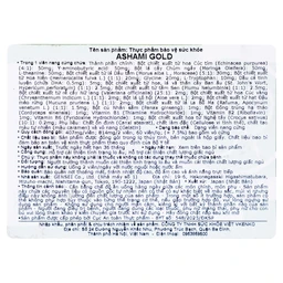 Viên hỗ trợ cải thiện tình trạng lo âu, cải thiện giấc ngủ Ashami Gold (60 viên)