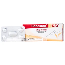 Viên đặt âm đạo Canesten 500mg Bayer hỗ trợ điều trị viêm âm đạo (1 viên)