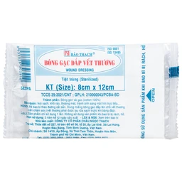 Bông gạc đắp vết thương Bảo Thạch 8x12cm 1