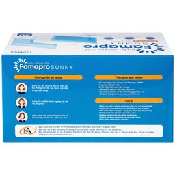 Khẩu trang 3 lớp Famapro màu xanh (50 cái) Nam Anh ngăn khói bụi, vi khuẩn