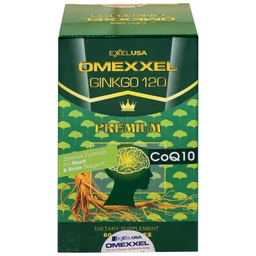 Viên uống hỗ trợ tốt cho não và tim mạch Omexxel Ginkgo 120 Premium (60 viên)