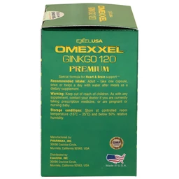 Viên uống hỗ trợ tốt cho não và tim mạch Omexxel Ginkgo 120 Premium (60 viên)