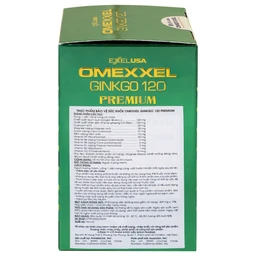 Viên uống hỗ trợ tốt cho não và tim mạch Omexxel Ginkgo 120 Premium (60 viên)