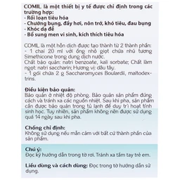 Men tiêu hóa Comil hương dâu 20ml giúp giảm rối loạn tiêu hóa, nôn trớ ở trẻ, dùng được cho trẻ sơ sinh