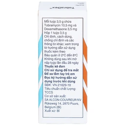 Thuốc mỡ tra mắt TobraDex Alcon điều trị viêm và nhiễm khuẩn (3,5g)