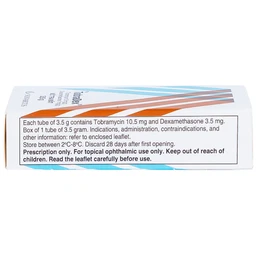 Thuốc mỡ tra mắt TobraDex Alcon điều trị viêm và nhiễm khuẩn (3,5g)