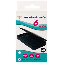 Hộp phân liều thuốc 6 ngăn A29 Duy Thành (màu trà)